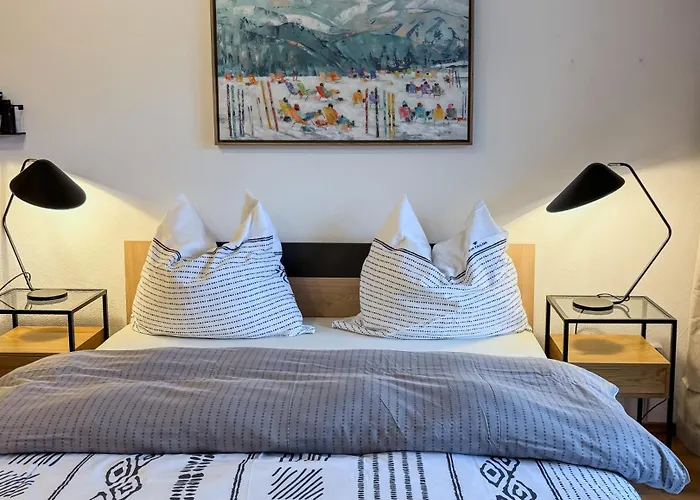 Swissme - Modernes Am Sportplatz Mit Balkon & Parkplatz * 圣莫里茨